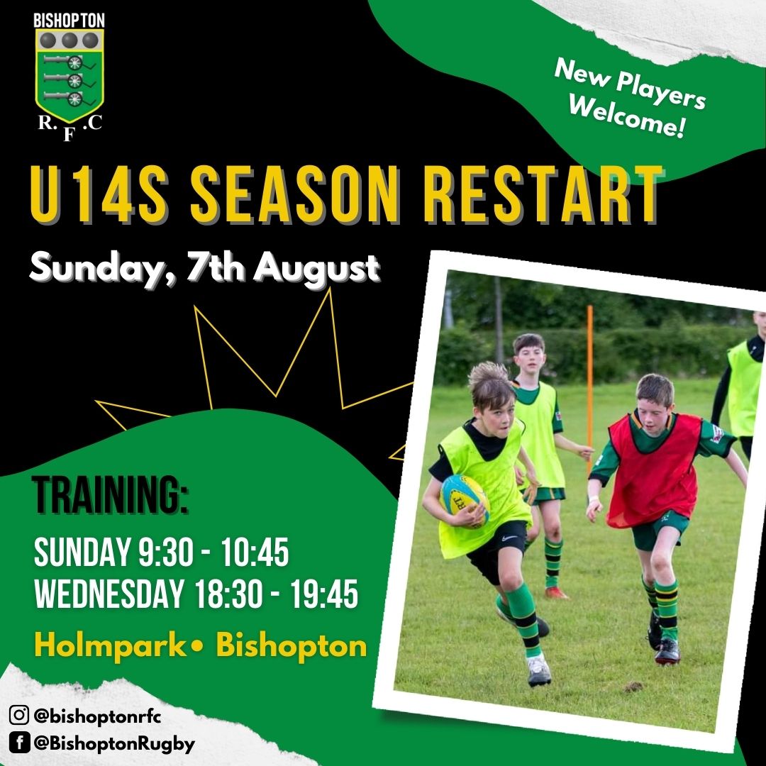 Training Starts for U14s